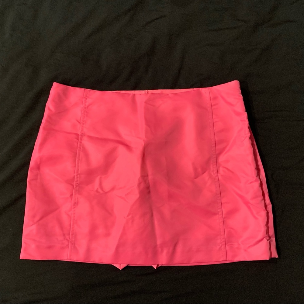 NWT Anthropologie Endless Rose Hot Pink Low-Rise Y2K Miniskirt XS